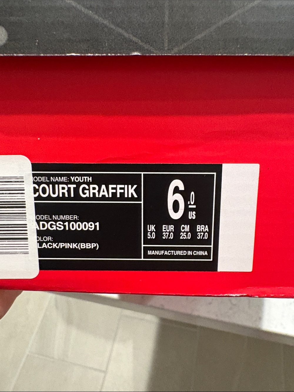 DC Black and Hot Pink Low-Top Skate Sneakers - Picture 2 of 2